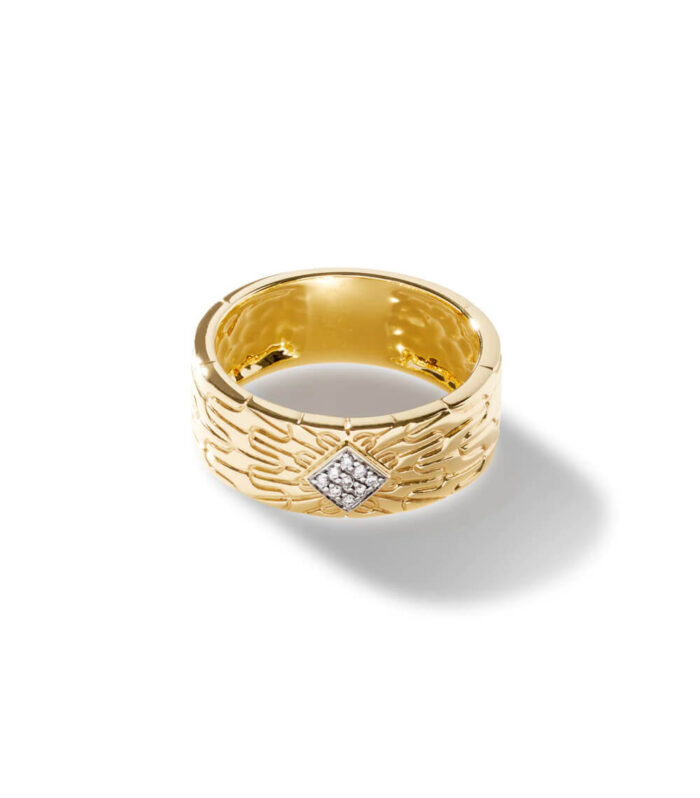 Carveds Chain Band Ring