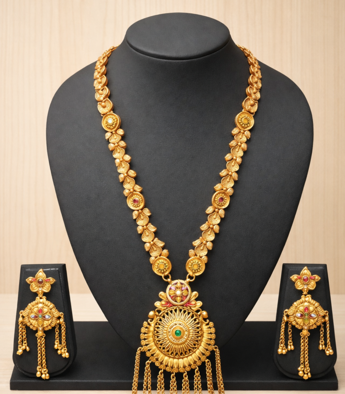 Pendant Necklace Set with Matching Earrings