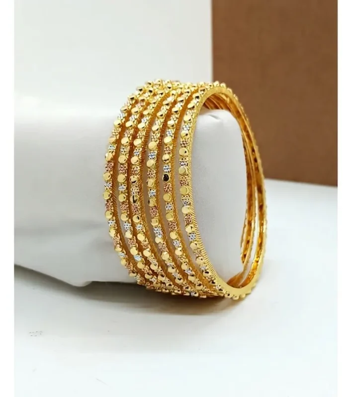Slim Multi-Line Artificial Bangle Set - Zaariyah Premium Collection
