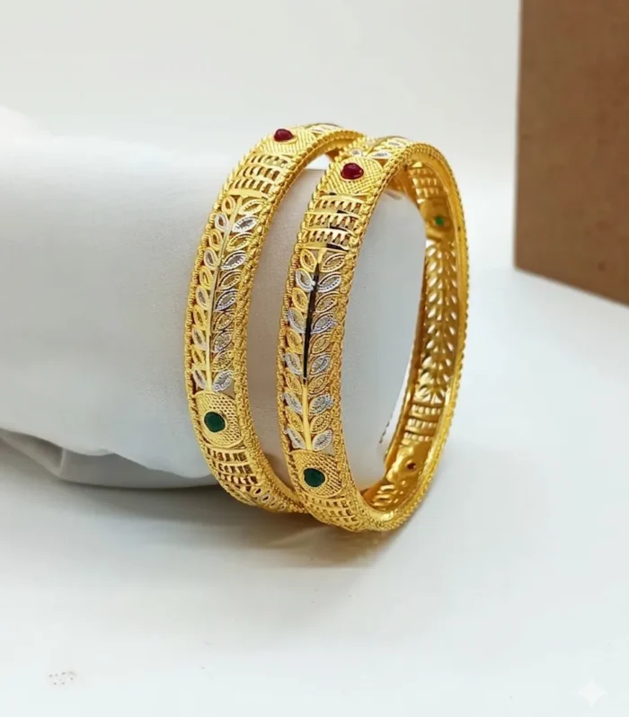 Multicolor Stone Artificial Designer Bangle Set - Zaariyah Premium Collection
