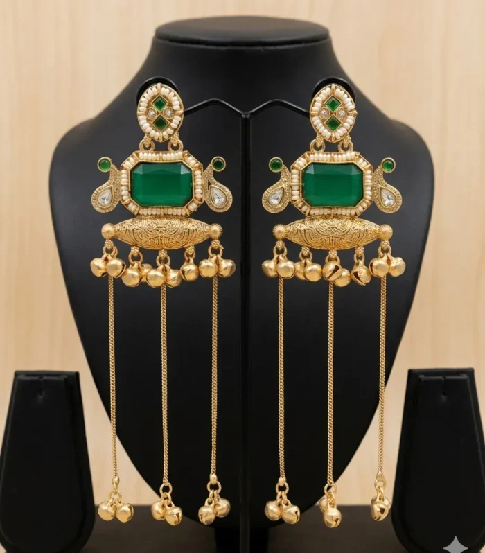 Floral Drop Earrings - Zaariyah Premium Collection