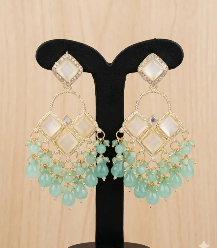 Luxury Bridal Earrings - Zaariyah Premium Collection