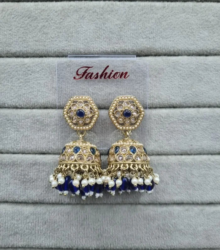 Designer Floral Drop Earrings - Zaariyah Premium Collection