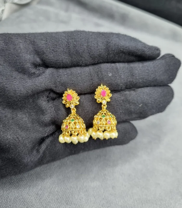 Royal Bridal Chandbali Earrings - Zaariyah Premium Collection
