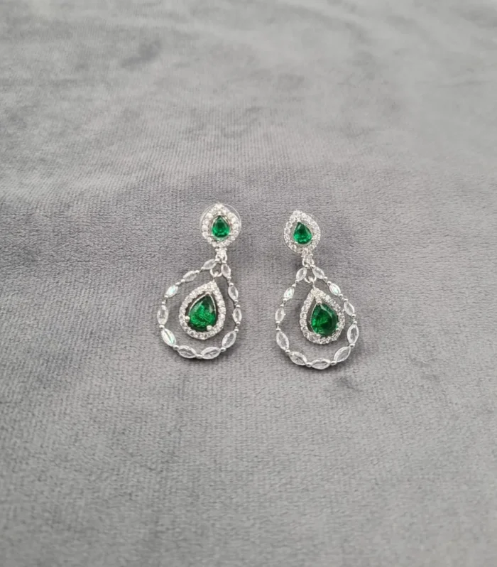 Traditional Peacock Chandbali Earrings - Zaariyah Premium Collection