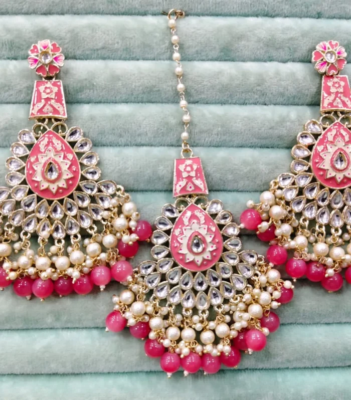 Pearl Chandbali Earrings - Zaariyah Premium Collection