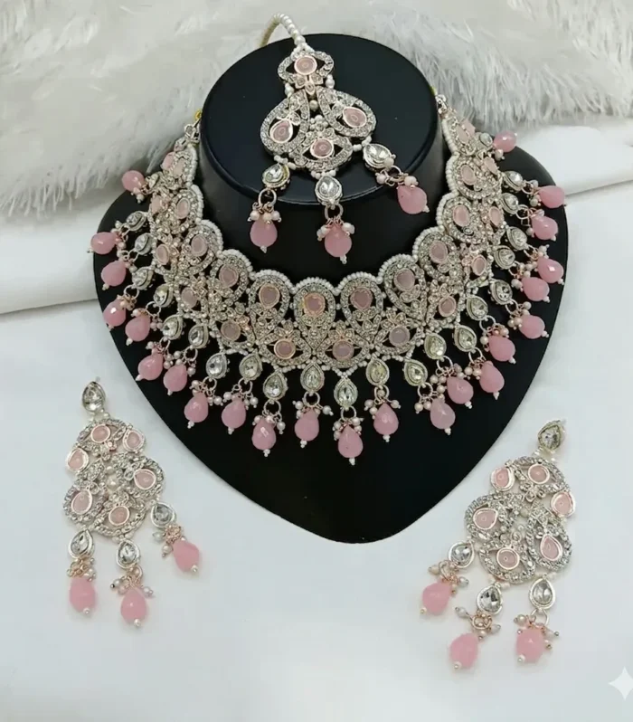 Pearl Choker Necklace Set - Zaariyah Premium Collection
