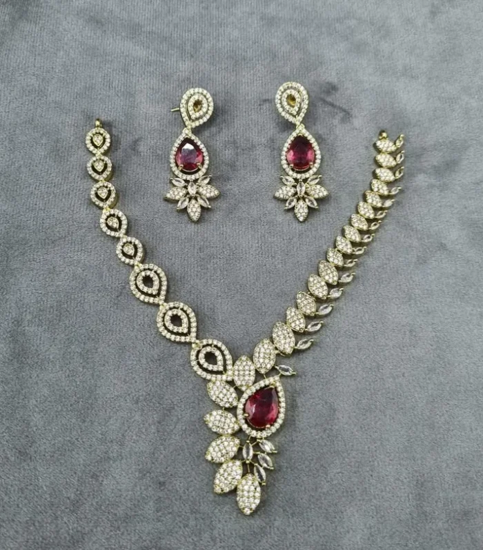 Antique Silver Tribal Necklace Set - Zaariyah Premium Collection