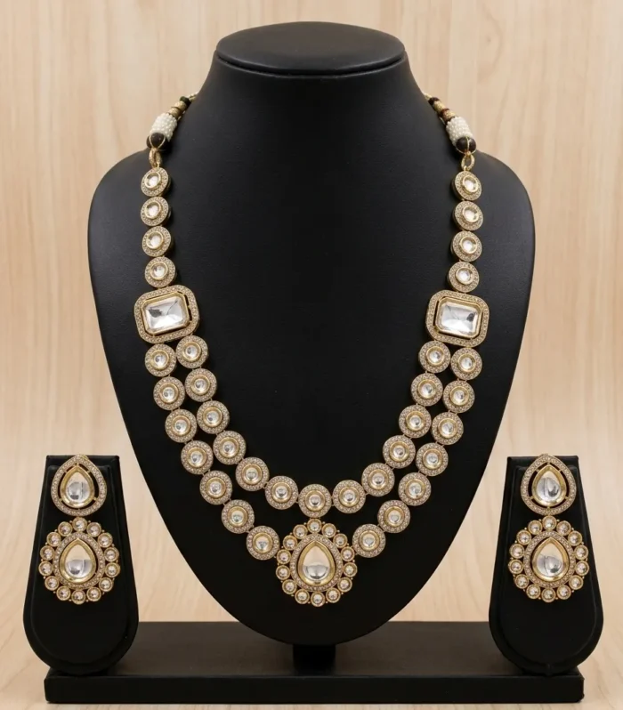 Royal Pearl Bridal Necklace Set - Zaariyah Premium Collection