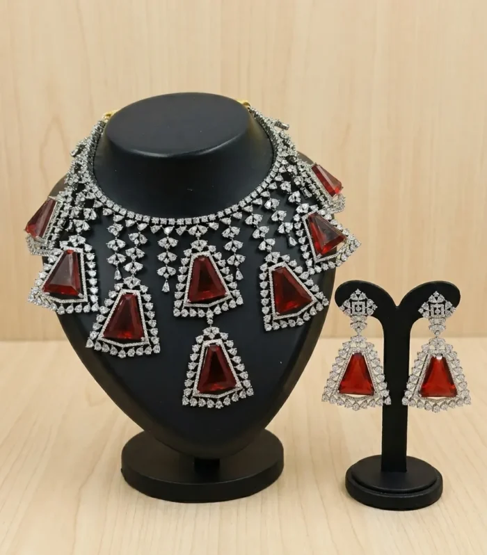 Antique Tribal Statement Necklace Set - Zaariyah Premium Collection