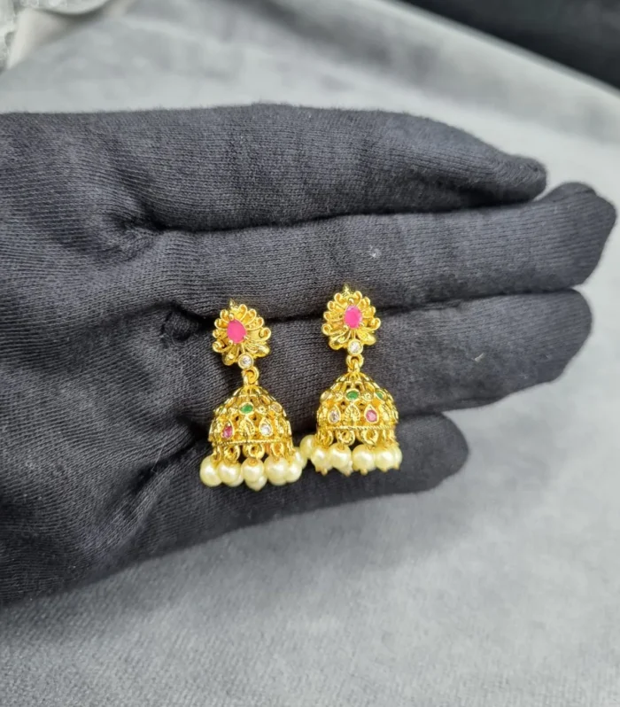 Royal Bridal Chandbali Earrings - Zaariyah Premium Collection